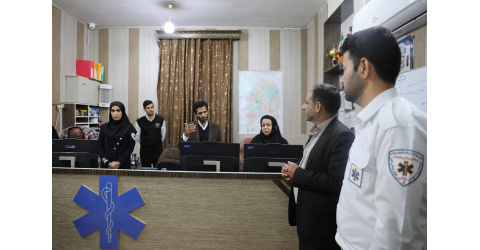 بازدید رئیس دانشگاه علوم پزشکی زابل از مرکز اورژانس پیش‌بیمارستانی